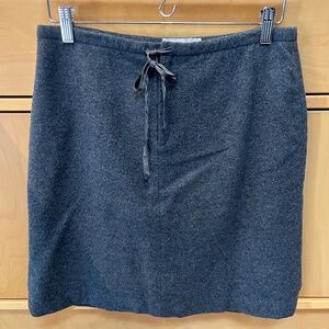 J. Crew Women's Gray Wool Pencil Mini Skirt